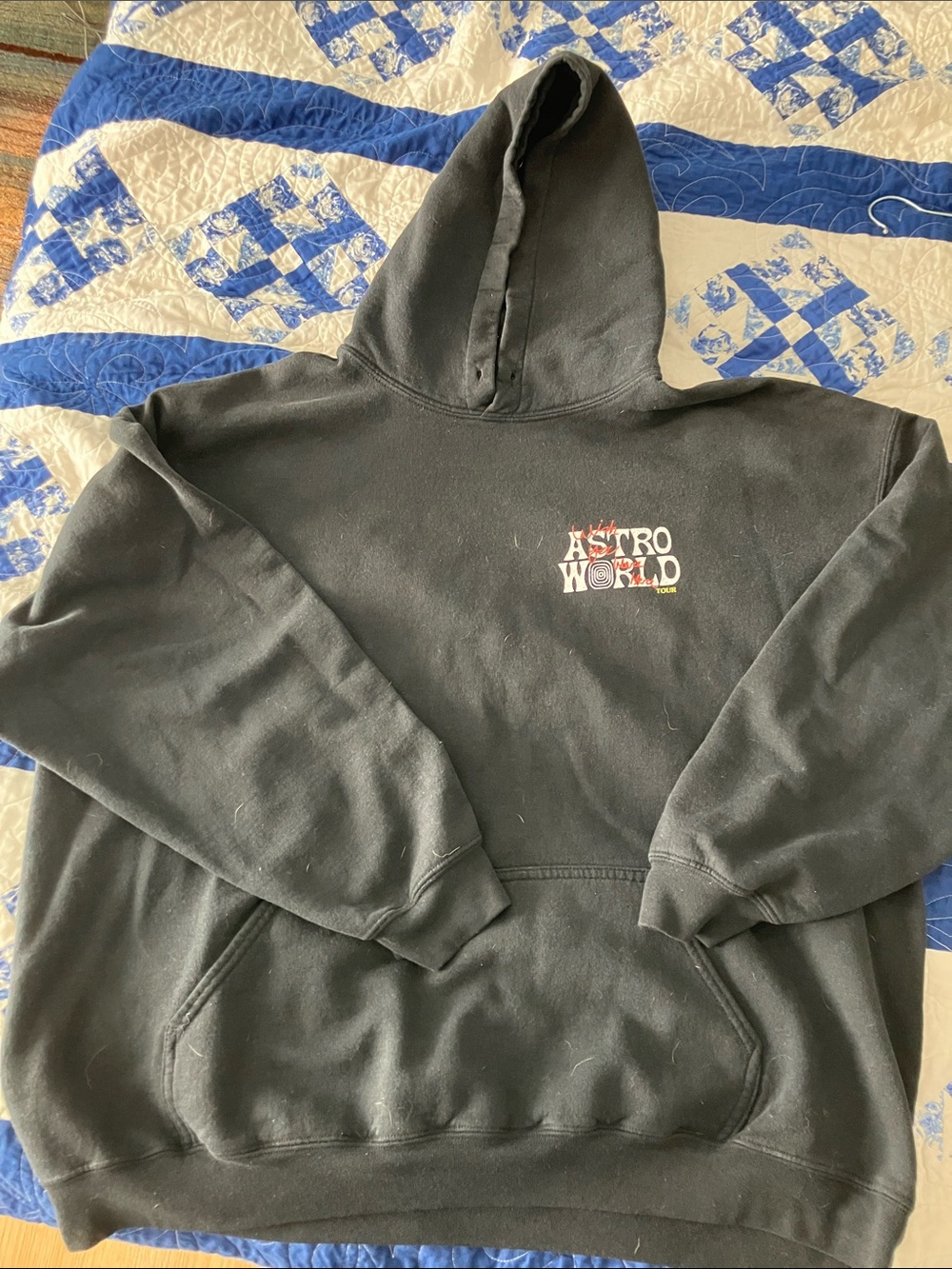Astroworld Black Graphic Hoodie - Unbranded